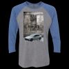 Unisex Triblend Three-Quarter Raglan T-Shirt Thumbnail