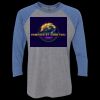 Unisex Triblend Three-Quarter Raglan T-Shirt Thumbnail